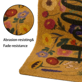 Eohak front-porch-decor mat blends farmhouse charm with practical entryway protection.