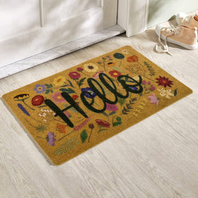 Eohak low-profile-door-mat 17x29 fits neatly under doors without bulk.