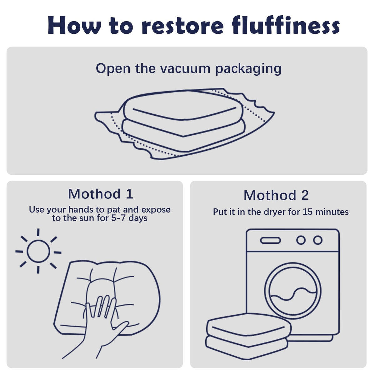 Quick-drying tips to help restore cushion shape