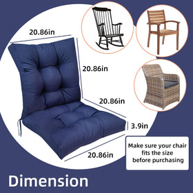 eoieov garden cushions designed for outdoor dining chairs or indoor benches.