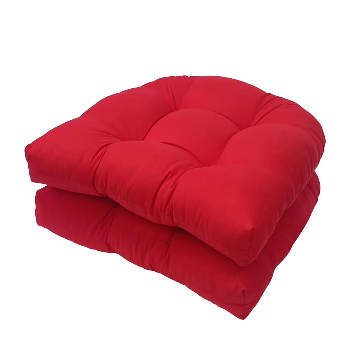 Eoieov wicker chair cushions set of 2 in red for indoor or outdoor use