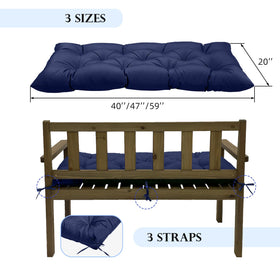 Eoieov navy blue cushion adds weather-ready style