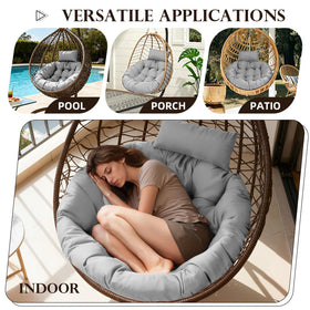 Eoieov waterproof polyester cushion fabric suitable for outdoor lounging.