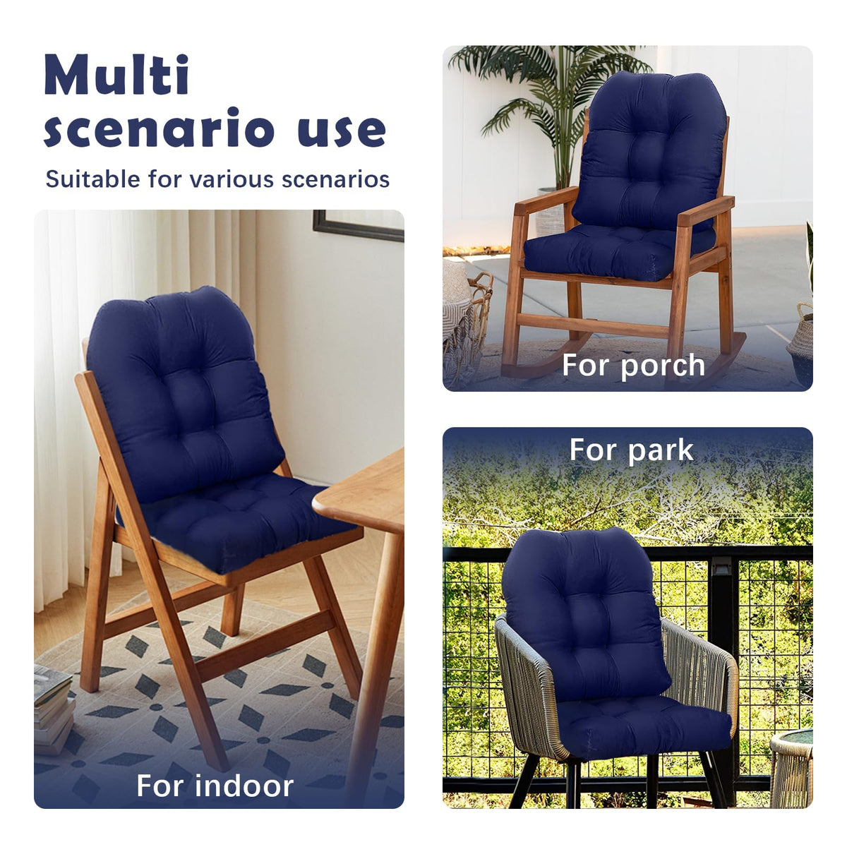Eoieov 4-inch thick cushions boost comfort on rocking chairs