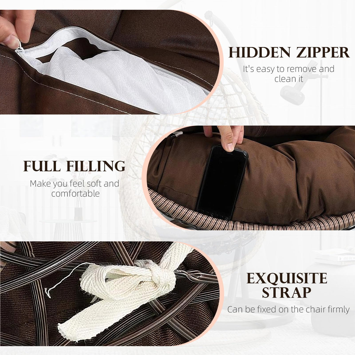 Eoieov headrest pillow included for extra comfort.