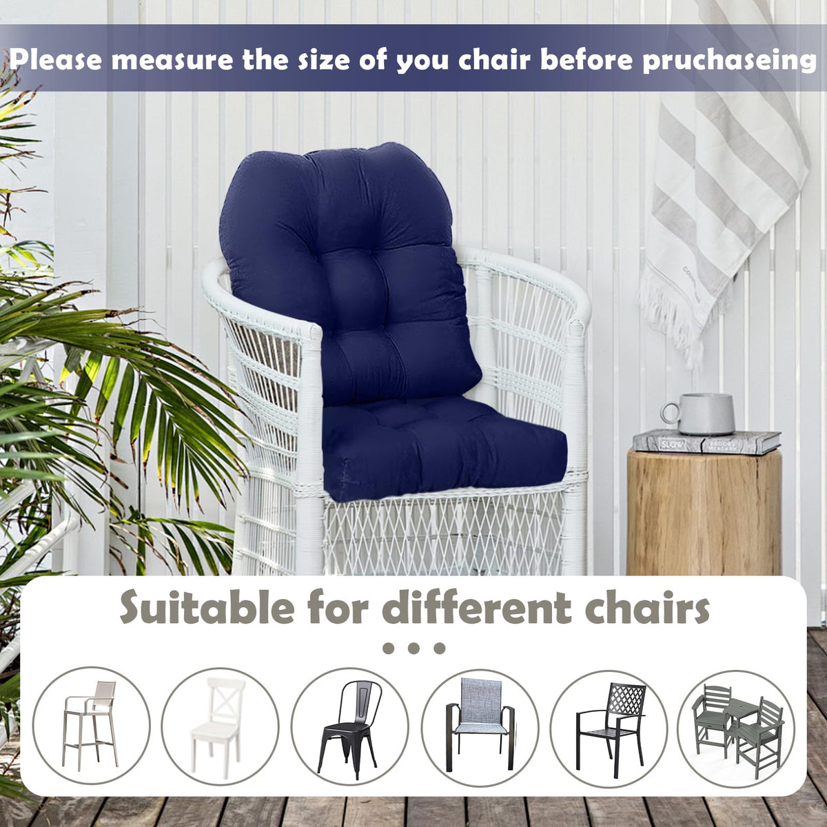 Two-pack cushions ready for versatile seating