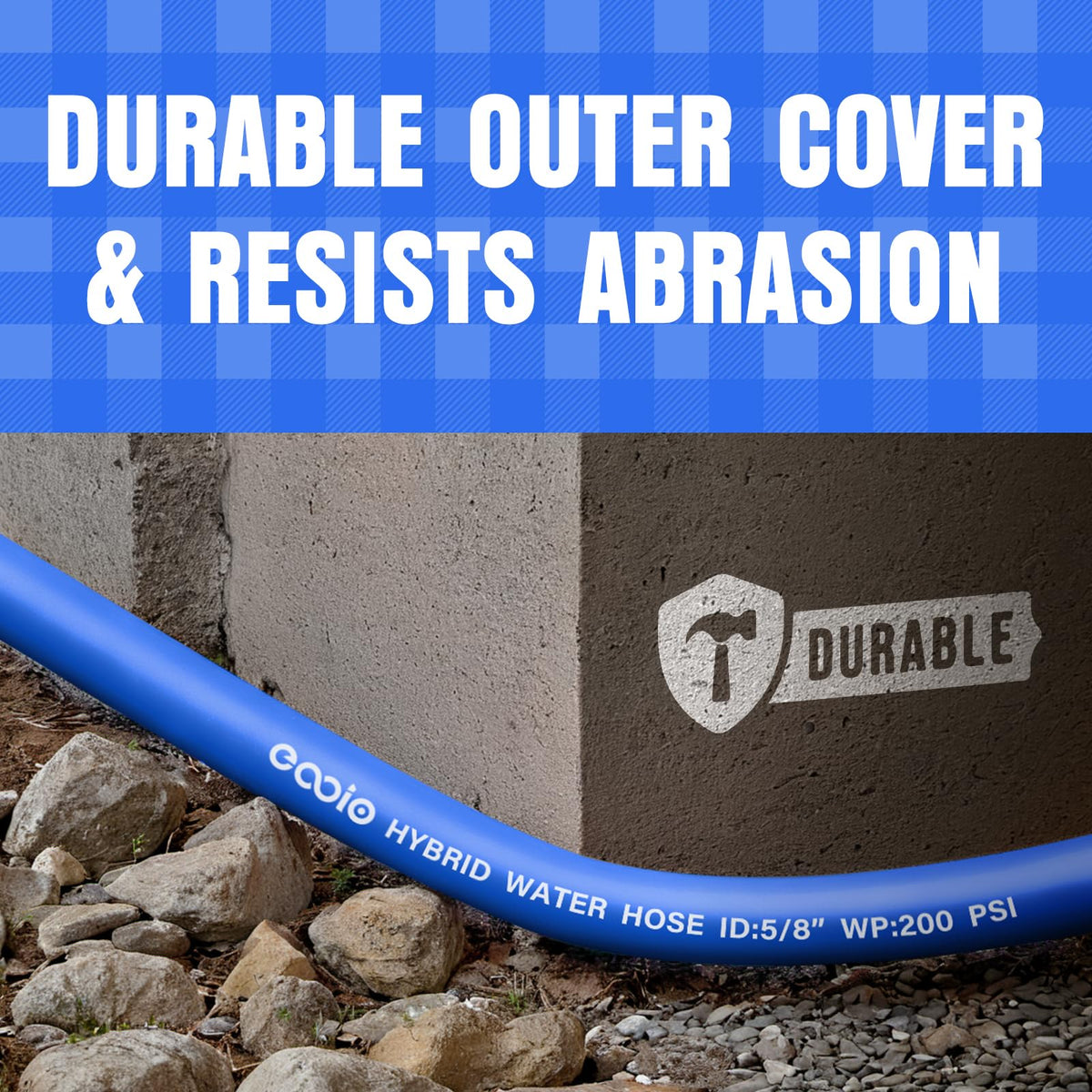 EOOIO 200psi working pressure supports steady residential watering.