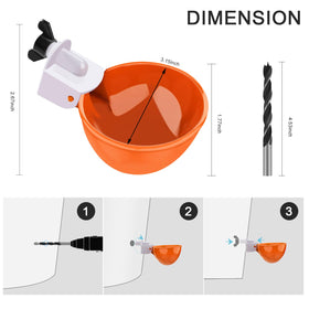 EOKOICA waterer cups installation in coop for easy setup