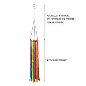EONBES satin windsock in lavender creates eye-catching color for garden decor.