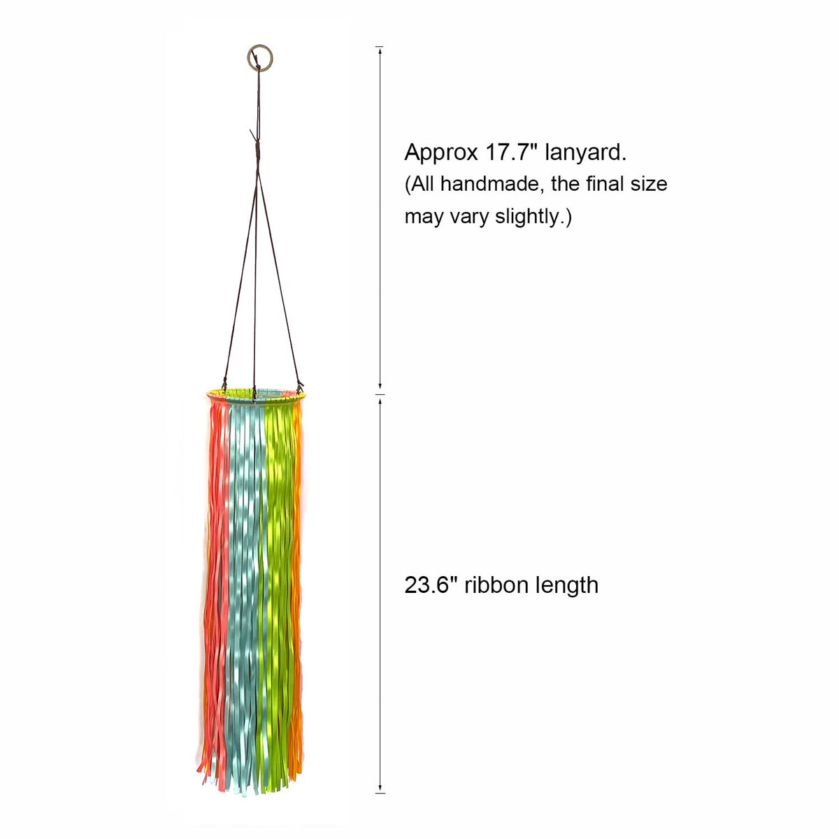 EONBES windsock yellow outdoor hanging shows movement visible from a distance.
