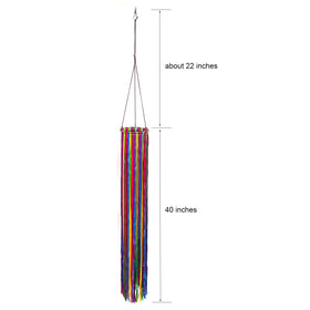 EONBES stainless steel ring windsock assembly for sturdy outdoor hangings
