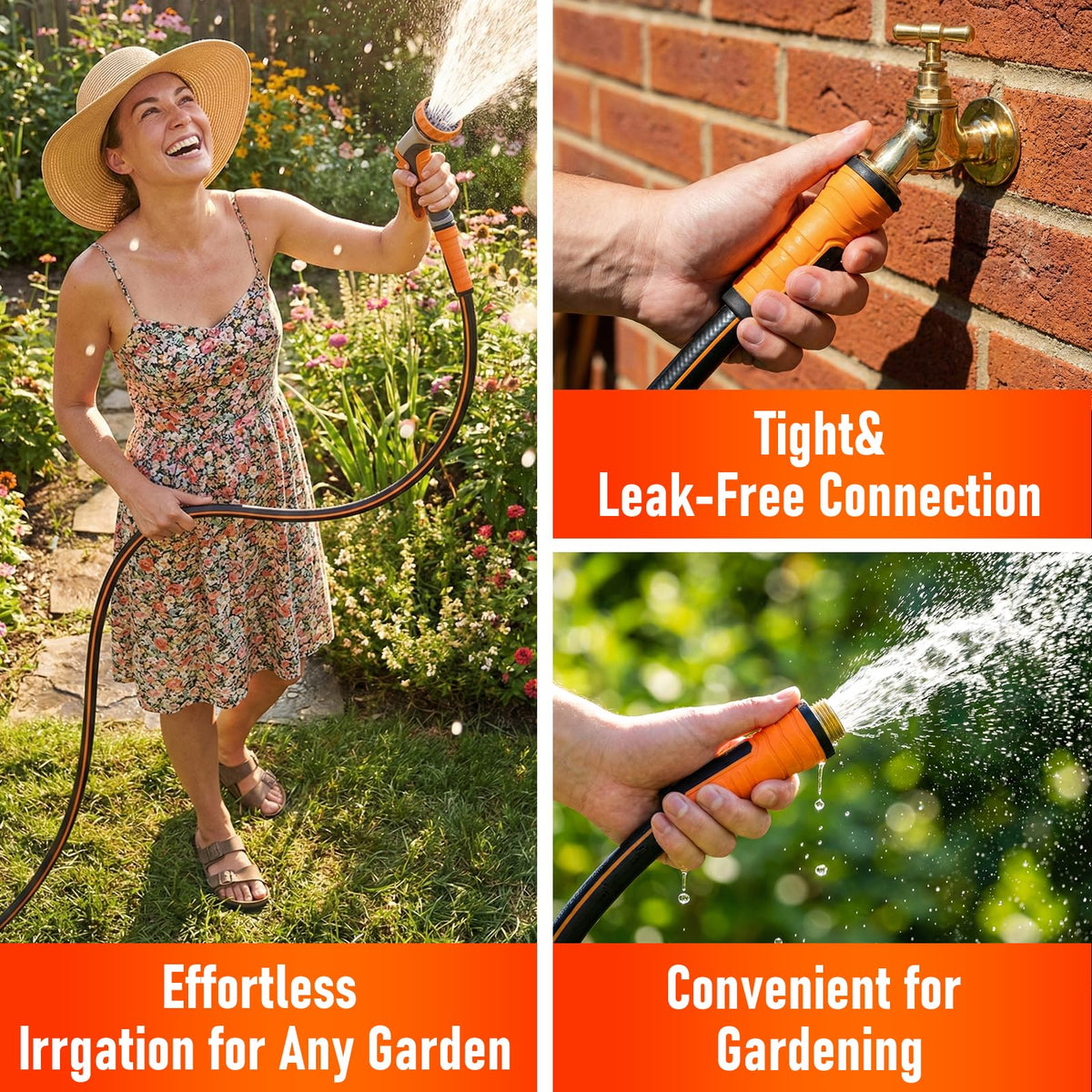 EOOIO garden hose all-weather flexibility for extreme temperatures.