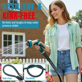 EOOIO kink-resistant hose design stays straight for smooth watering