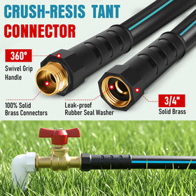 EOOIO lightweight hose easy to maneuver around plants and furniture
