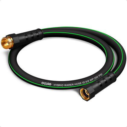 EOOIO heavy duty garden hose 3ft coiled for easy storage and transport