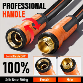 EOOIO garden hose flexes in cold weather for flexibility