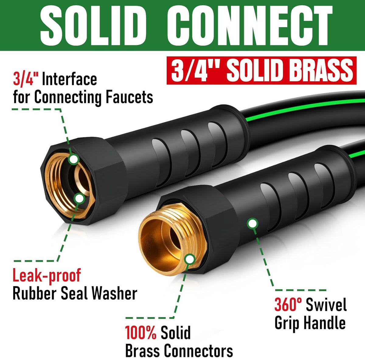 EOOIO kink-resistant hybrid hose stays flexible in extreme weather.