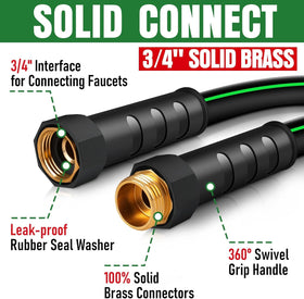 EOOIO kink-resistant hybrid hose stays flexible in extreme weather.