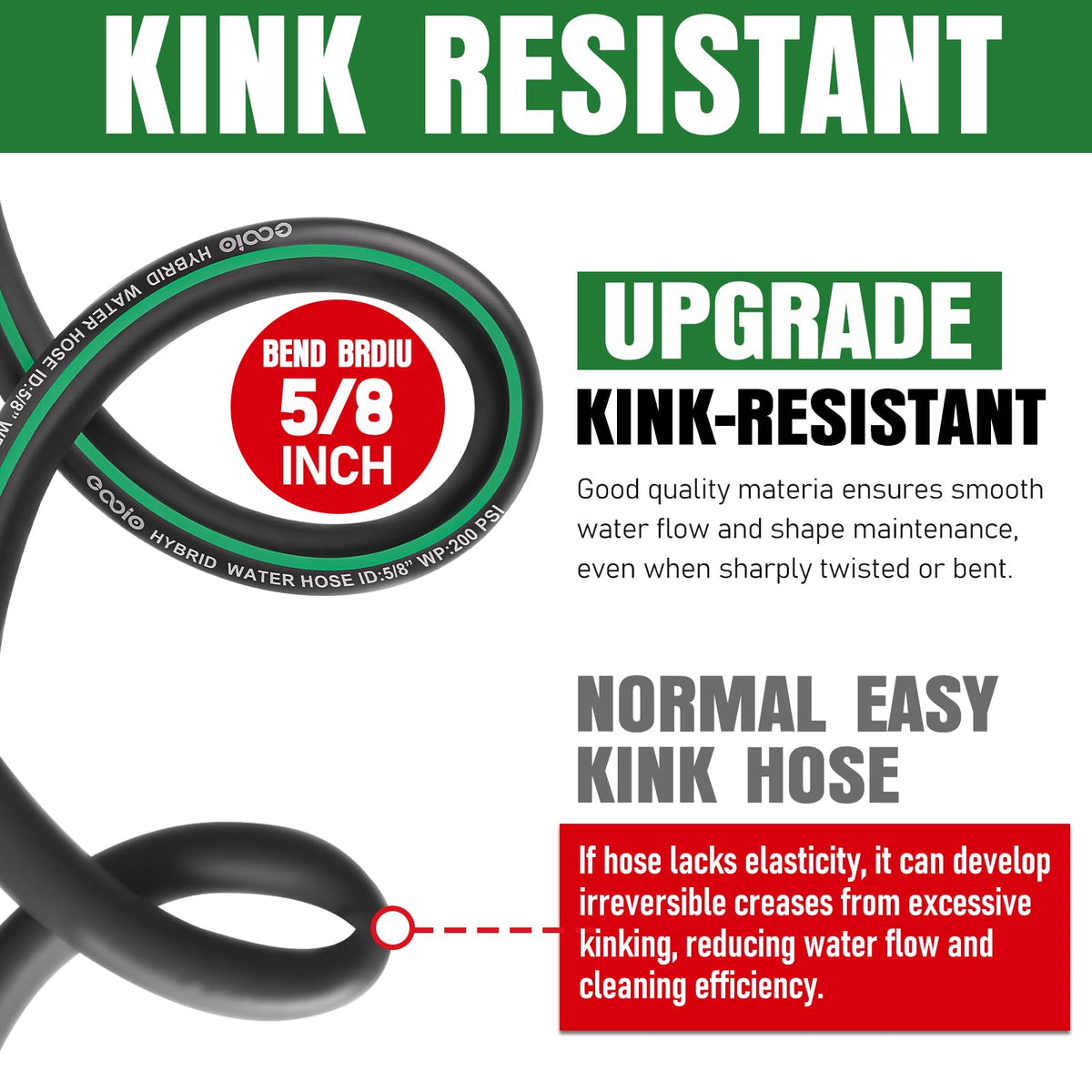 EOOIO lightweight hose easy to carry and store after use