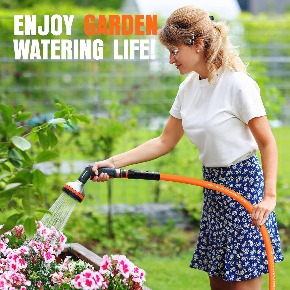 EOOIO kink-resistant hose preventing twists during watering