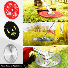 EOPOAYI 9-inch chainsaw blade for tougher vegetation on weed eaters