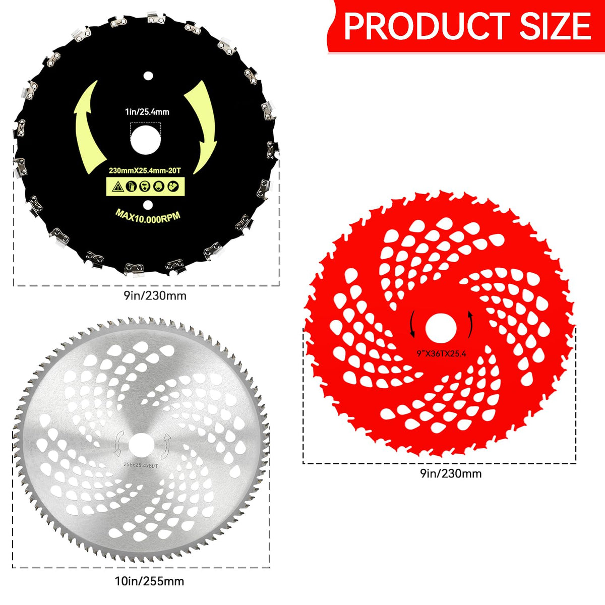 EOPOAYI universal adapter kit shown for easy trimmer compatibility