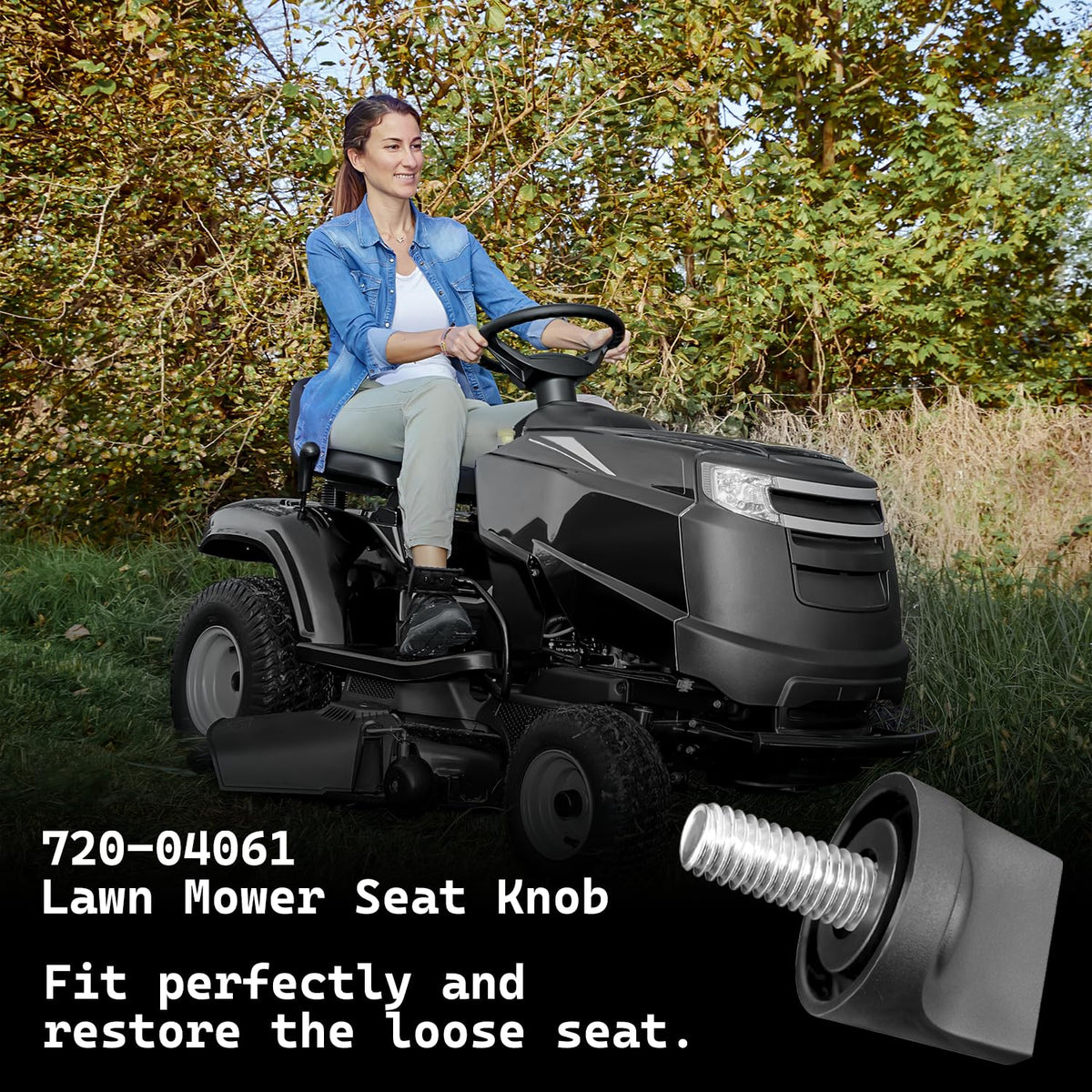 Eopzol multi-brand seat knob compatibility covers numerous mower brands