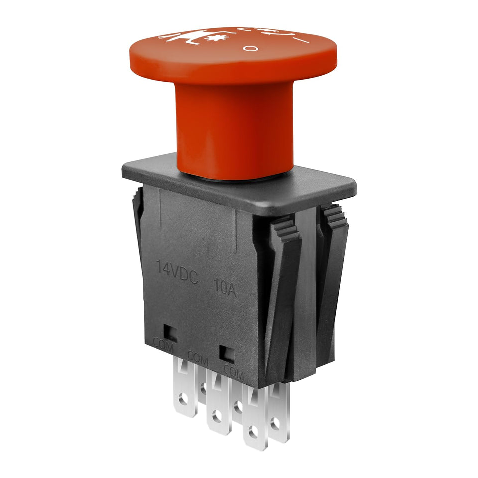 Eopzol PTO switch for Husqvarna 582107602; close-up shows sturdy connectors.