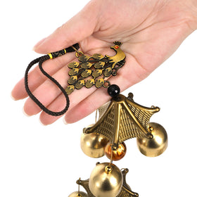 Eorbow wind chime dragon pattern adds cultural charm to patio
