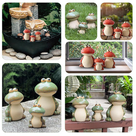 EOREA Front porch and poolside frogs ready for display