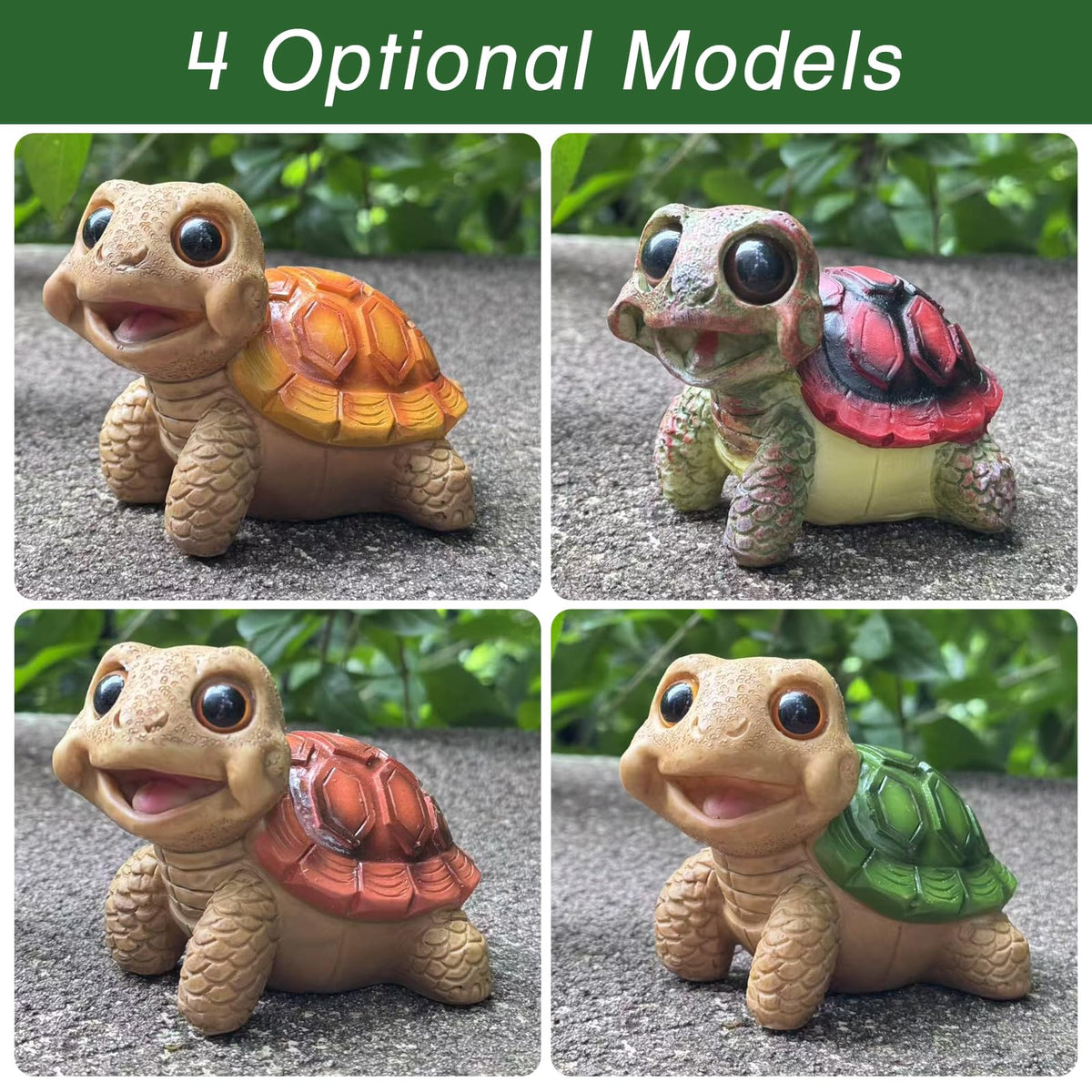 EOREA Turtle Garden Statue placed in a lush garden creates a delightful focal point.