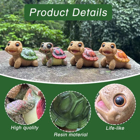 EOREA Turtle Garden Statue endures sun and rain, ideal for year-round outdoor displays.