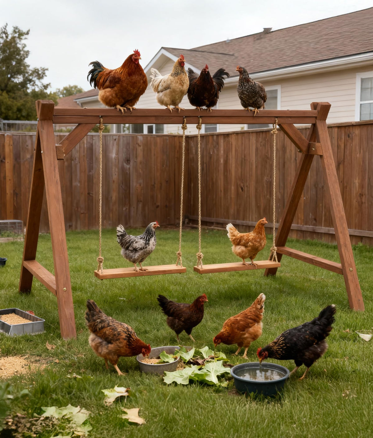 EOWOAN chicken roosting bars assembly guide for easy setup