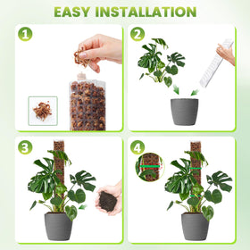 EOX simple setup method using garden ties to secure stems.