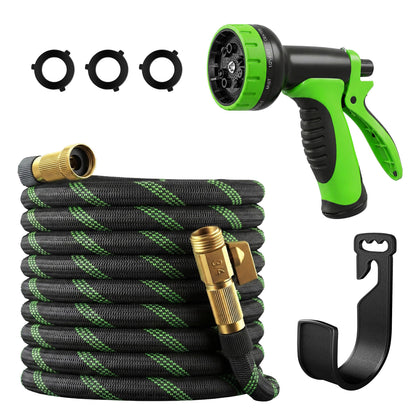 E&P garden hose 50ft coiled storage enables tidy spaces and easy daily watering.