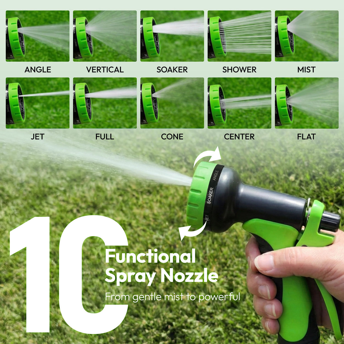 E&P garden hose 50ft kink-free design maintains steady pressure during gardening tasks.