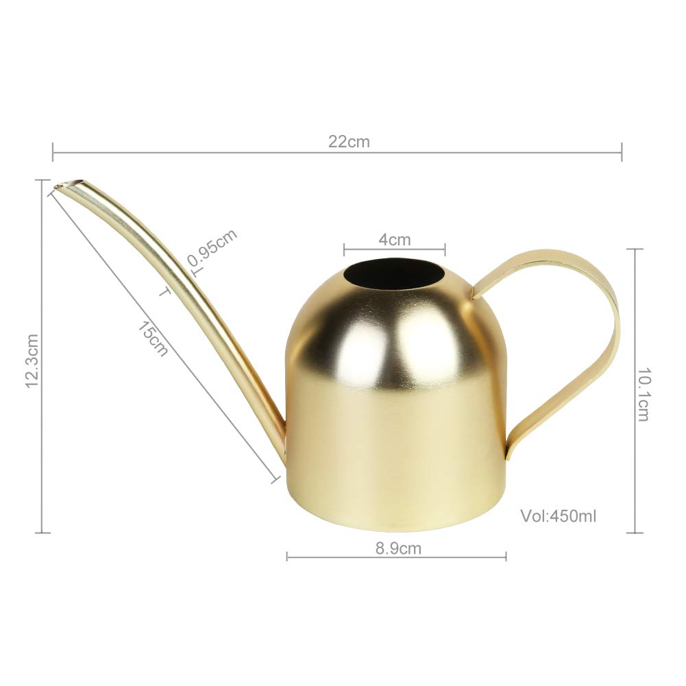 E.Palace gold water can ergonomic-handle for comfortable, controlled watering