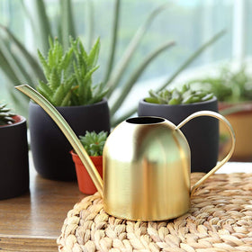 E.Palace gold water can semi-open-top-refill for quick, spill-free refilling