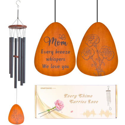 EPARTSWIDE Moms Wind Chimes outdoors in breeze creating a soothing patio ambiance.