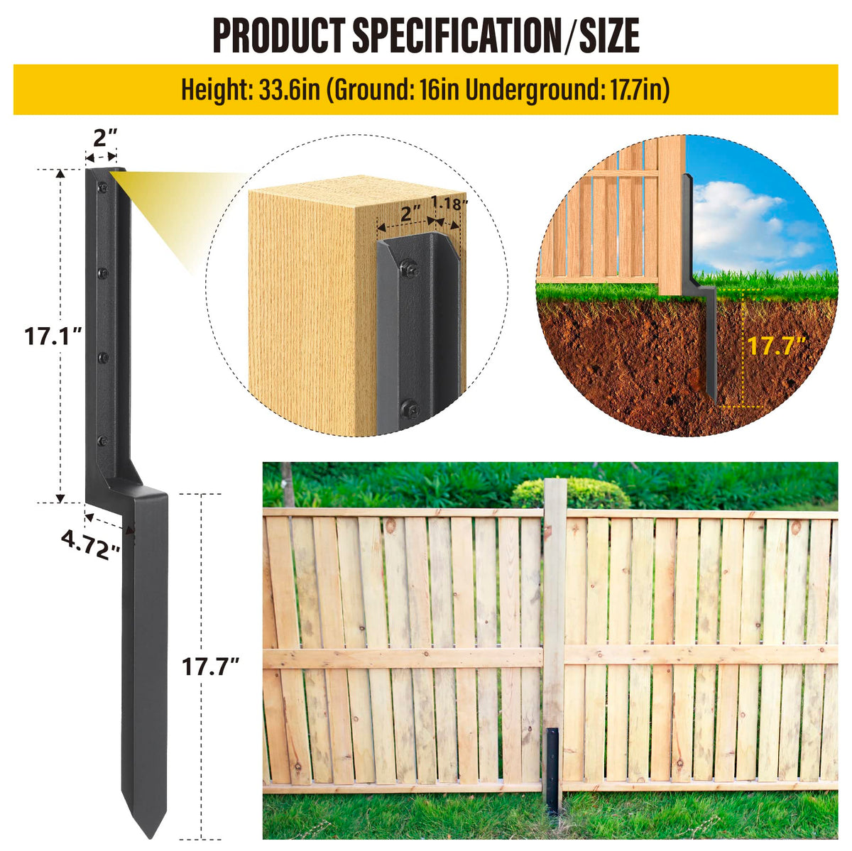 Epcee installation using hammer and screws for quick reinforcement