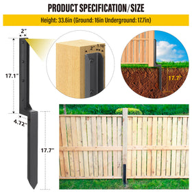 Epcee screws and drill bit included for quick installation
