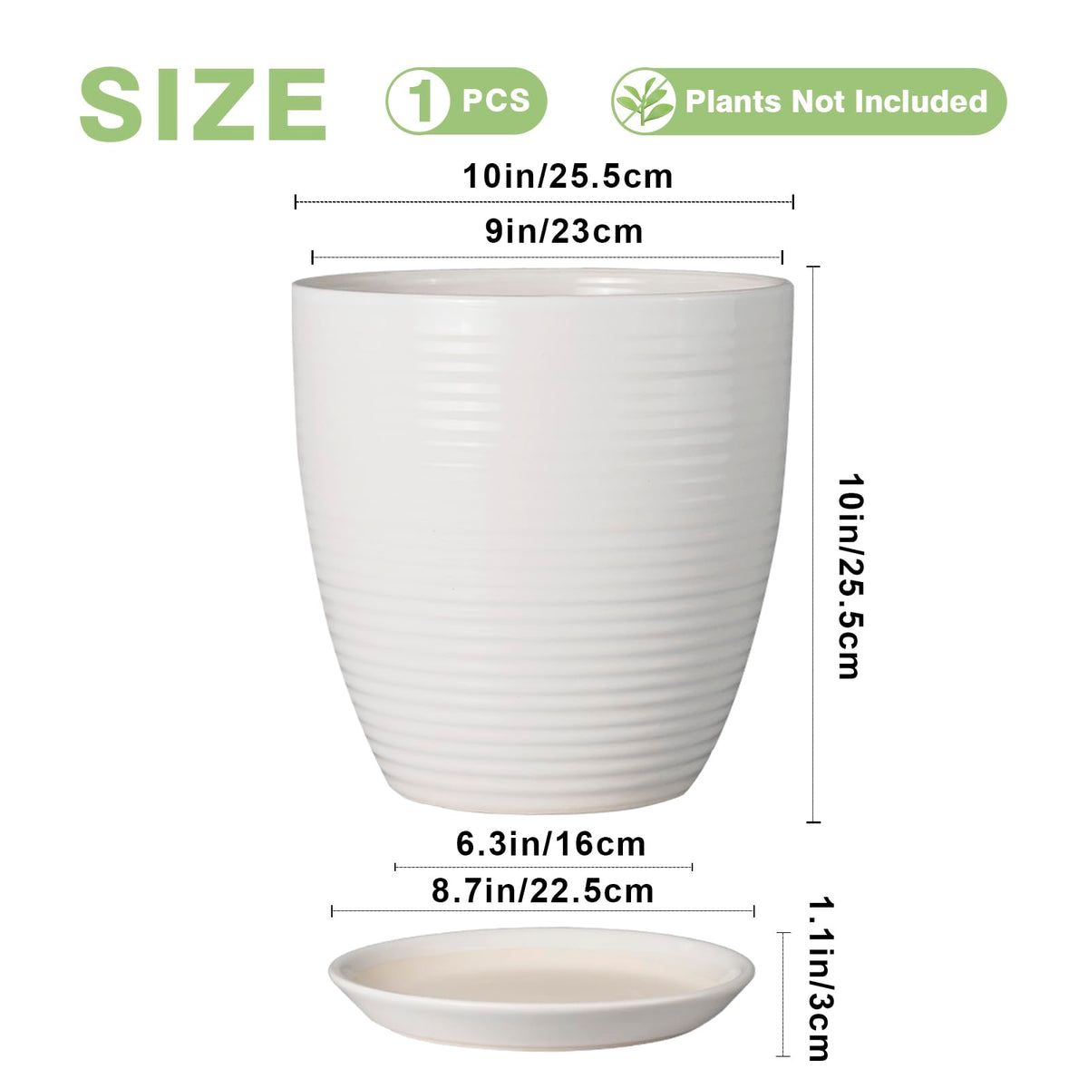 EPFamily ceramic planter drainage hole for efficient water management.