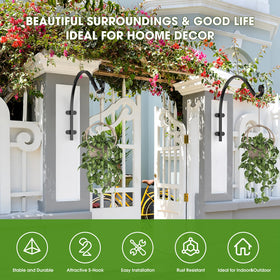EPHECH 16-inch garden bracket supports larger planters and decorative accents