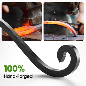 EPHECH black-coated hanger for indoor and outdoor use keeps planters steady and rust-free