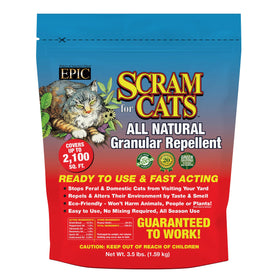 EPIC REPELLENTS Flagline 15003 cat scram shaker bag deters cats around gardens effectively