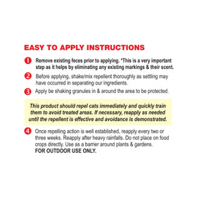 EPIC REPELLENTS Flagline 15003 cat scram shaker bag used near foundations for yard protection
