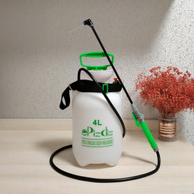 ePizdiz watering can device on tall plants offers portable hand-pump irrigation