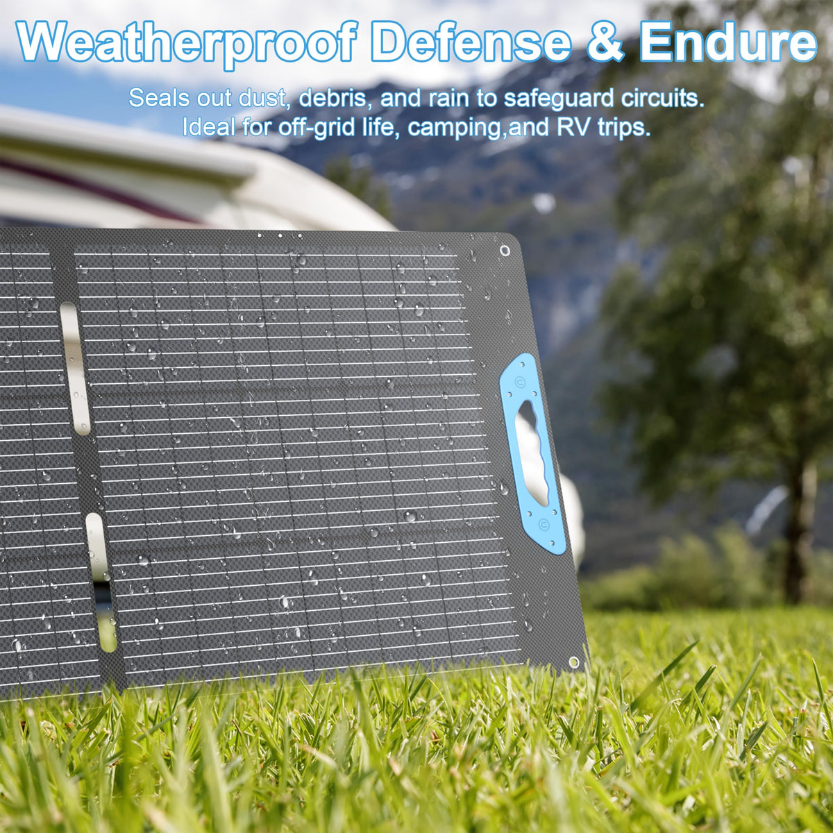 IP67 waterproof E-POWO 220W panel withstands outdoor elements