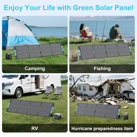 E-POWO 220W RV mounting points enable secure outdoor setup