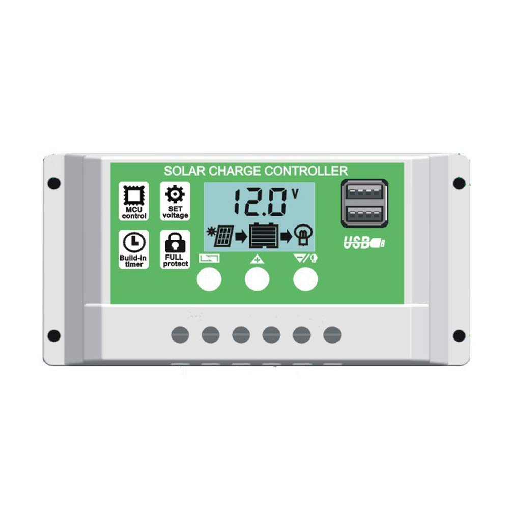 EpRec 30A solar charge controller front view for compact off-grid setups.